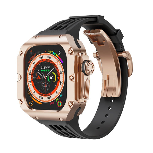 Luxurious Titanium Alloy Case Strap For Apple Watch Ultra 49 mm - Mycasety Mycasety