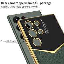 Load image into Gallery viewer, Electroplated Leather Phone Case For Samsung Galaxy S24 S23 Ultra Plus - Mycasety Mycasety
