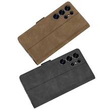Load image into Gallery viewer, Leather Shockproof Phone Cover For Galaxy S25 Ultra
