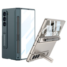 Load image into Gallery viewer, Magnetic Hinge Pen Slot Shockproof Phone Case With Screen Protector For Galaxy Z Fold 6
