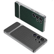 Load image into Gallery viewer, Electroplated Leather Shockproof Phone Case For Galaxy S25 S24 S23 Ultra Plus
