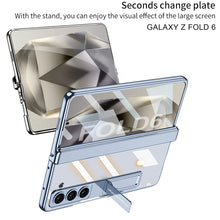 Load image into Gallery viewer, Transparent Magnetic Hinge Bracket Shockproof Phone Case With Screen Protector For Galaxy Z Fold 6/5/4
