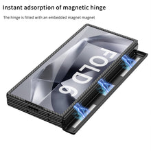 Load image into Gallery viewer, Luxury Magnetic Hinge Carbon Fiber Shockproof Phone Case For Galaxy Z Fold6

