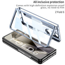 Load image into Gallery viewer, Transparent Electroplating Protective Phone Case With Pen Tray Shell and Film For Galaxy Z Fold6
