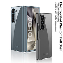 Load image into Gallery viewer, Transparent Electroplating Shockproof Phone Case For Galaxy Z Fold 6

