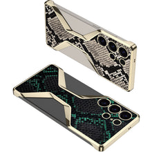 Load image into Gallery viewer, Python Pattern Leather Shockproof Phone Case For Galaxy S25 Ultra
