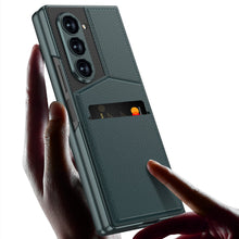 Load image into Gallery viewer, Leather Card Holder Shockproof Phone Case With Screen Protector For Galaxy Z Fold 6/7
