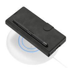 Load image into Gallery viewer, Luxurious Suede Cover Shockproof Phone Case With Screen Protector and Pen Slot For Galaxy Z Fold 6/5/4/3
