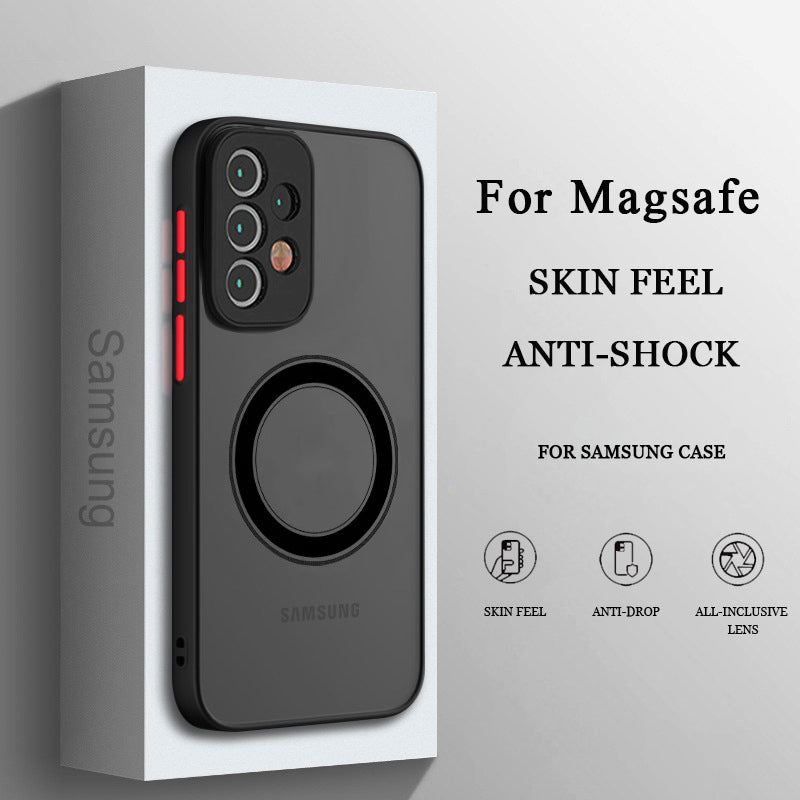 Hot Trendy Shatter Resistant Magnetic Coil Samsung Case Support Magsafe