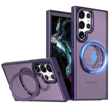 Load image into Gallery viewer, Magnetic Bracket Anti-fall Phone Case For Samsung Galaxy S23 S22 Ultra Plus Support MagSafe Wireless Charging
