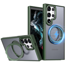 Load image into Gallery viewer, Magnetic Bracket Anti-fall Phone Case For Samsung Galaxy S23 S22 Ultra Plus Support MagSafe Wireless Charging
