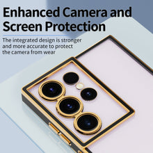Load image into Gallery viewer, Electroplated Transparent Protective Samsung Case
