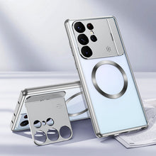 Load image into Gallery viewer, Aromatherapy Metal Magnetic Phone Case With Holder For Samsung Support Magsafe Charging
