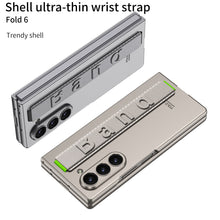 Load image into Gallery viewer, Luxury Wristband Holder Shockproof Phone Case With Back Screen Protector For Galaxy Z Fold6
