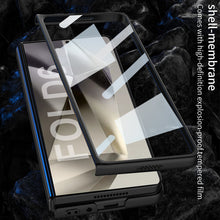 Load image into Gallery viewer, Luxury Leather Shockproof Phone Case With Back Screen Protector For Galaxy Z Fold6

