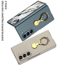 Load image into Gallery viewer, Luxury Shockproof Phone Case With Gold Ring Holder For Galaxy Z Fold 6
