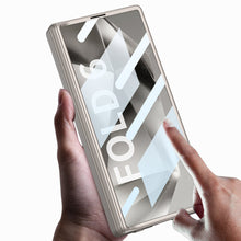 Load image into Gallery viewer, Magnetic Hinge Bracket Shockproof Leather Phone Case With Back Screen Protector For Galaxy Z Fold6
