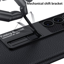 Load image into Gallery viewer, Invisible Bracket Leather Phone Case For Samsung Galaxy S24 S23 S22 Ultra Plus - Mycasety Mycasety

