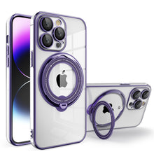 Load image into Gallery viewer, Magnetic Suction Bracket Electroplated Anti-fall Protective iPhone Case
