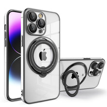 Load image into Gallery viewer, Magnetic Suction Bracket Electroplated Anti-fall Protective iPhone Case
