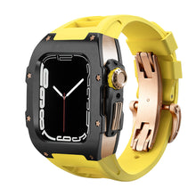 Load image into Gallery viewer, Luxury Metal Case Strap For Apple Watch Series 44/45 mm - Mycasety Mycasety
