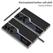 Load image into Gallery viewer, Electroplated Leather Anti-fall Protective Phone Case For Galaxy S25 S24 S23 Ultra Plus

