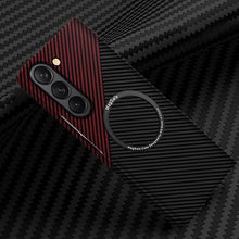 Load image into Gallery viewer, Luxurious Carbon Fiber Shockproof Galaxy Z Fold Phone Case

