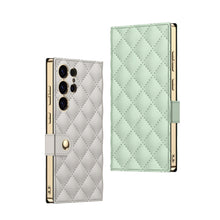 Load image into Gallery viewer, Electroplated Leather Shockproof Cover With Bracelet For Galaxy S25 S24 S23 Ultra
