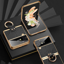 Load image into Gallery viewer, Genuine Leather Folding Phone Case For Samsung Galaxy Z Flip 5/4/3 - Mycasety Mycasety
