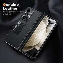 Load image into Gallery viewer, Magnetic Holder Protective Leather Phone Case With Front Protection Film For Galaxy Z Fold5 Fold4 Fold3
