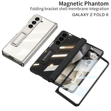 Load image into Gallery viewer, Transparent Magnetic Hinge Bracket Shockproof Phone Case With Screen Protector For Galaxy Z Fold 6/5/4
