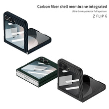 Load image into Gallery viewer, Carbon Fiber Shockproof Phone Case For Galaxy Z Flip6
