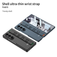 Load image into Gallery viewer, Luxury Wristband Holder Shockproof Phone Case With Back Screen Protector For Galaxy Z Fold6
