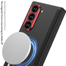 Load image into Gallery viewer, Luxury Magnetic Hinge Carbon Fiber Shockproof Phone Case For Galaxy Z Fold6
