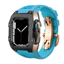 Load image into Gallery viewer, Luxury Metal Case Strap For Apple Watch Series 44/45 mm - Mycasety Mycasety
