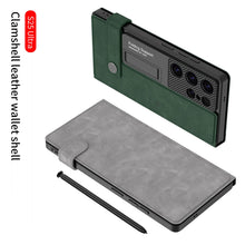 Load image into Gallery viewer, Leather Shockproof Phone Cover For Galaxy S25 S24 S23 Ultra

