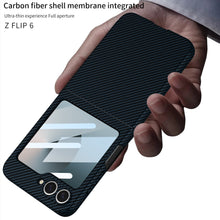 Load image into Gallery viewer, Carbon Fiber Shockproof Phone Case For Galaxy Z Flip6
