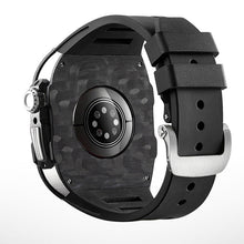 Load image into Gallery viewer, Carbon Fiber And Titanium Case With Fluororubber Strap For Apple Watch 44/45 MM - Mycasety Mycasety
