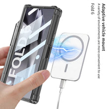 Load image into Gallery viewer, Magnetic Shockproof Phone Case With Screen Glass Protector &amp; Pen Box Hinge For Galaxy Z Fold 6/5
