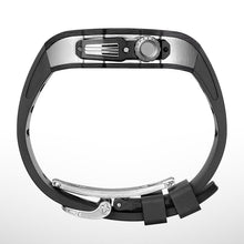 Load image into Gallery viewer, Carbon Fiber And Titanium Case With Fluororubber Strap For Apple Watch 44/45 MM - Mycasety Mycasety

