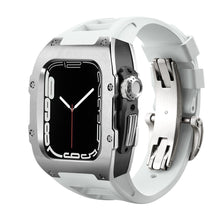 Load image into Gallery viewer, Luxury Metal Case Strap For Apple Watch Series 44/45 mm - Mycasety Mycasety
