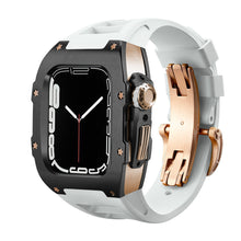 Load image into Gallery viewer, Luxury Metal Case Strap For Apple Watch Series 44/45 mm - Mycasety Mycasety
