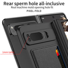 Load image into Gallery viewer, Magnetic Folding All-inclusive Leather Case With Tempered Film For Google Pixel Fold With Damped Folding Bracket &amp; Card Holder - mycasety2023 Mycasety

