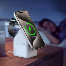 Load image into Gallery viewer, Four-in-one Magnetic Wireless Charger Suitable For iPhone/AirPods/iWatch Creative Gift Small House With Ambient Light

