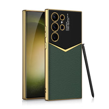 Load image into Gallery viewer, Electroplated Leather Phone Case For Samsung Galaxy S24 S23 Ultra Plus - Mycasety Mycasety
