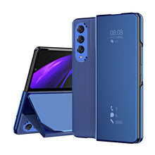 Load image into Gallery viewer, Smart Mirror Clear View Flip Case Luxury Magnetic Leather Kickstand Shockproof Cover For Samsung Galaxy Z Fold3 Fold4 Fold5 - Mycasety Mycasety
