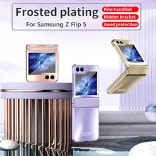 Load image into Gallery viewer, Frosted Plating Phone Case For Samsung Galaxy Z Flip5 Flip4 Flip3 5G
