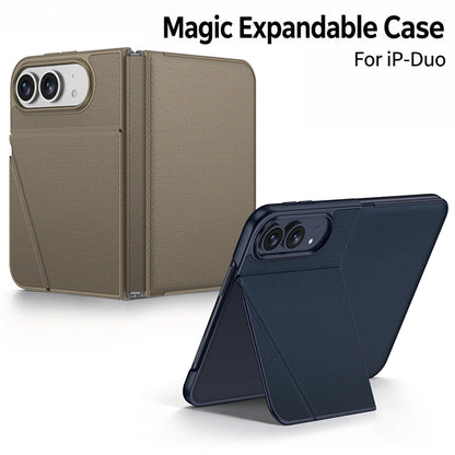 iPhone Duo | Magnetic Flip Phone Case with Expandable Cover & Built-in Folding Stand | 🔥 Limited-Time 50% OFF 🏷️🎉🥳