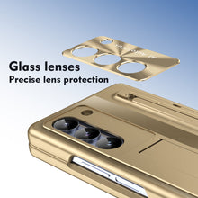 Load image into Gallery viewer, Armor Electroplated Anti-fall Protective Phone Case With Pen Tray Shell and Film For Samsung Galaxy Z Fold5 Fold4 - Mycasety Mycasety
