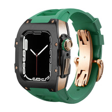Load image into Gallery viewer, Luxury Metal Case Strap For Apple Watch Series 44/45 mm - Mycasety Mycasety
